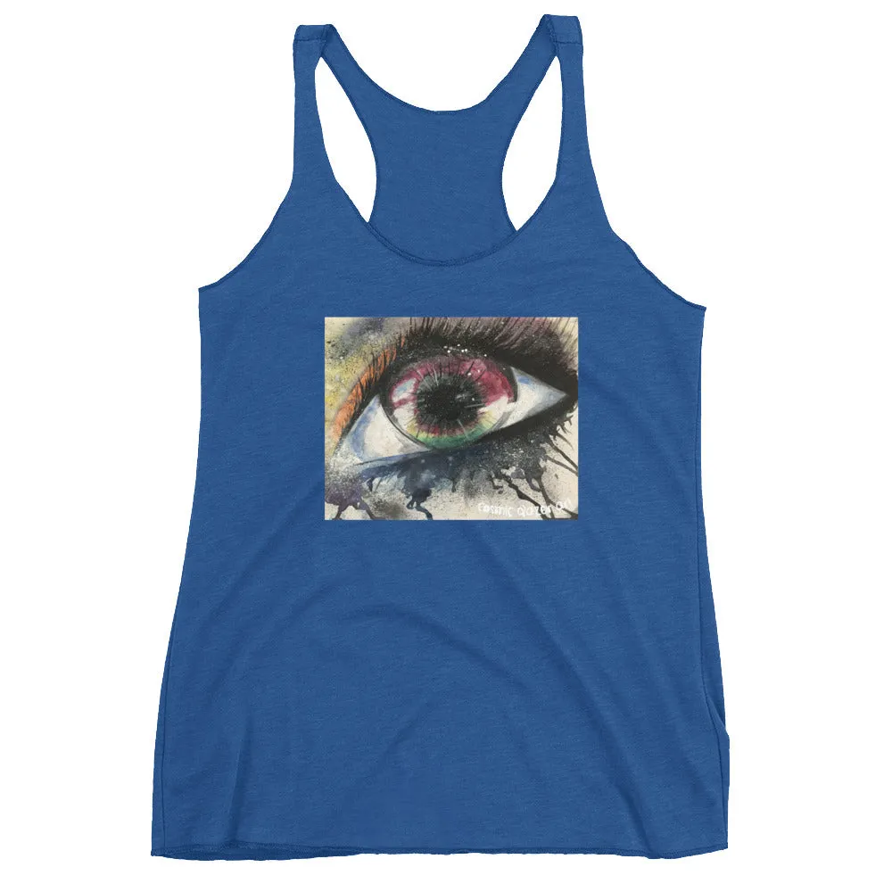 Watercolor Eye I Women's Racerback Tank