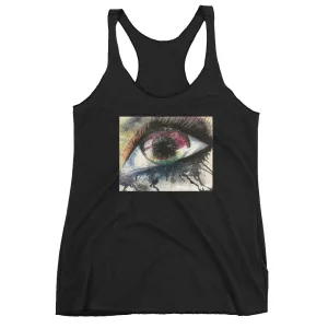 Watercolor Eye I Women's Racerback Tank