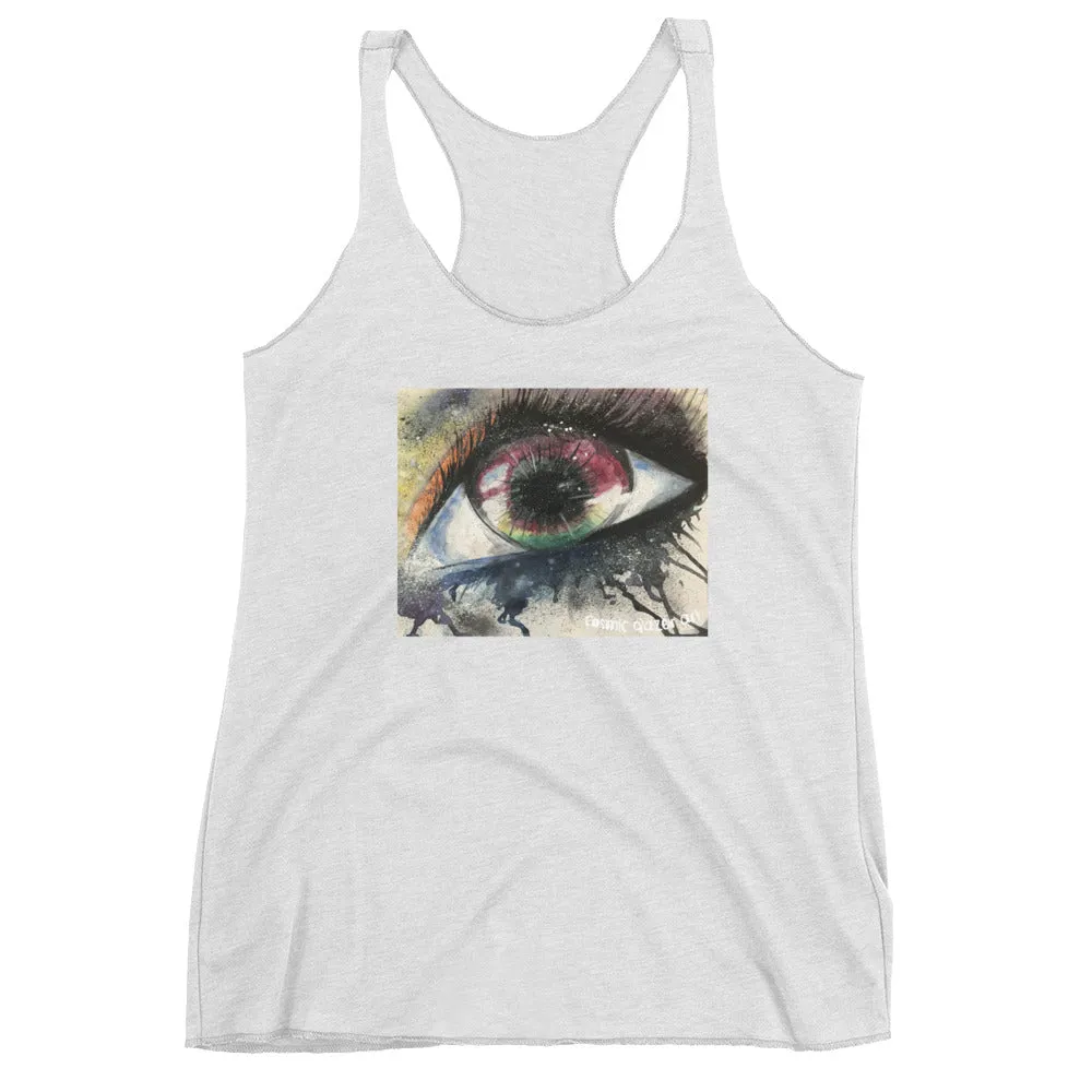 Watercolor Eye I Women's Racerback Tank