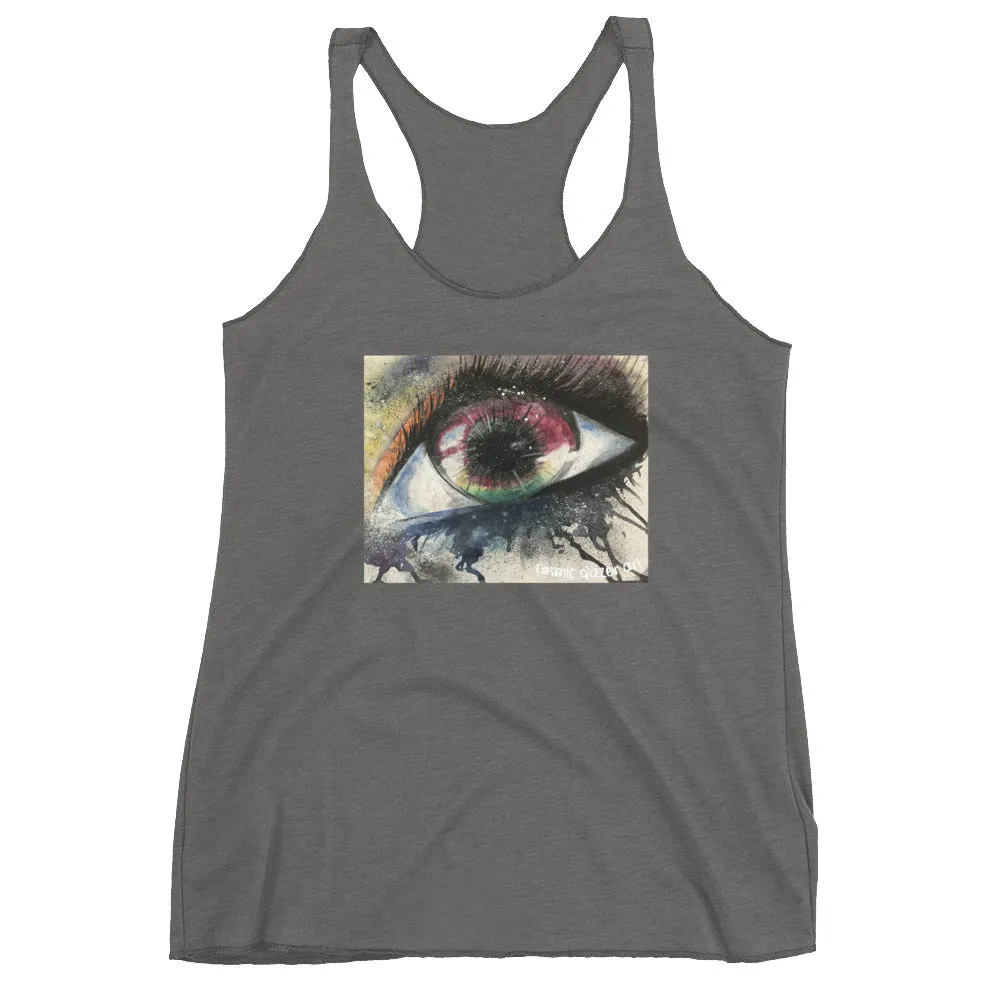 Watercolor Eye I Women's Racerback Tank