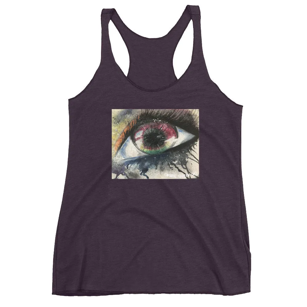 Watercolor Eye I Women's Racerback Tank