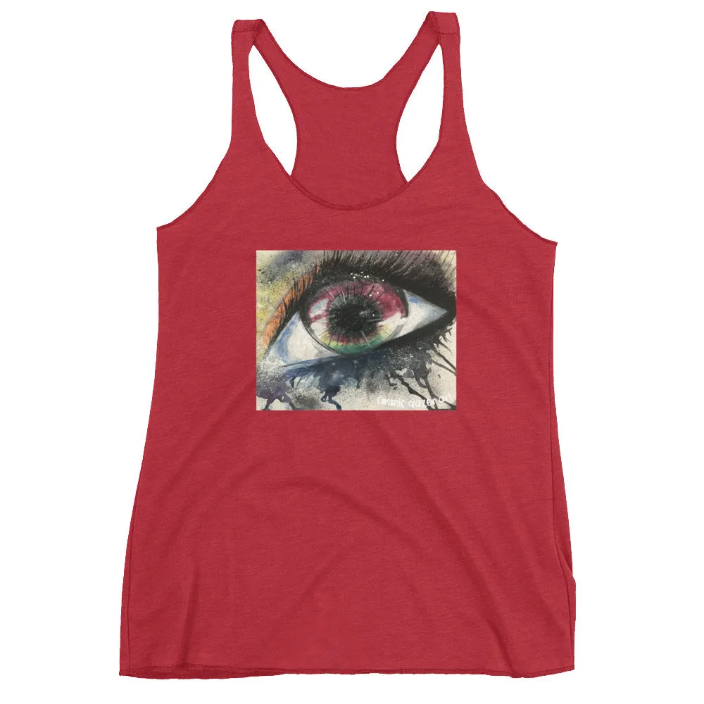Watercolor Eye I Women's Racerback Tank