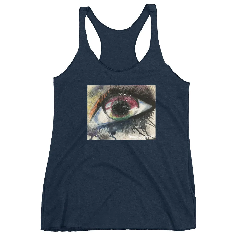 Watercolor Eye I Women's Racerback Tank