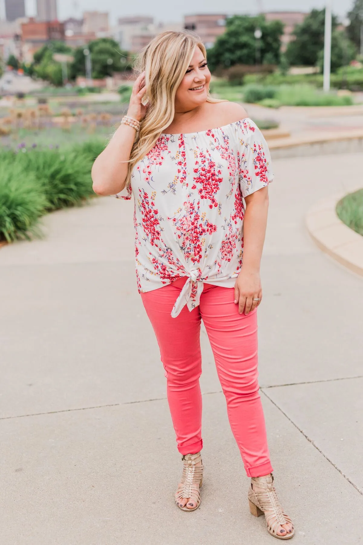 When I'm With You Off the Shoulder Top- Ivory