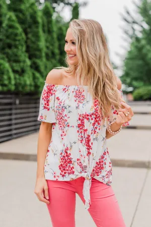 When I'm With You Off the Shoulder Top- Ivory