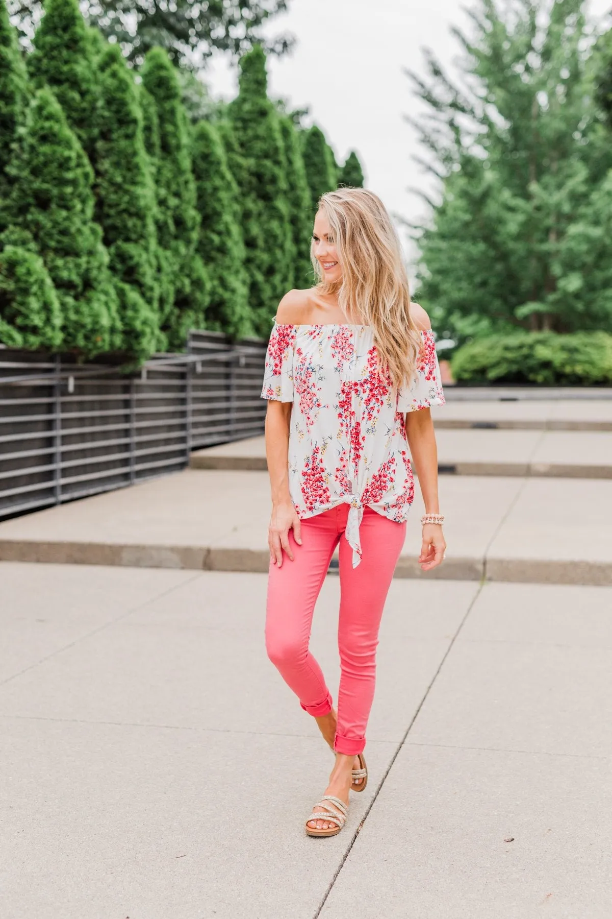 When I'm With You Off the Shoulder Top- Ivory