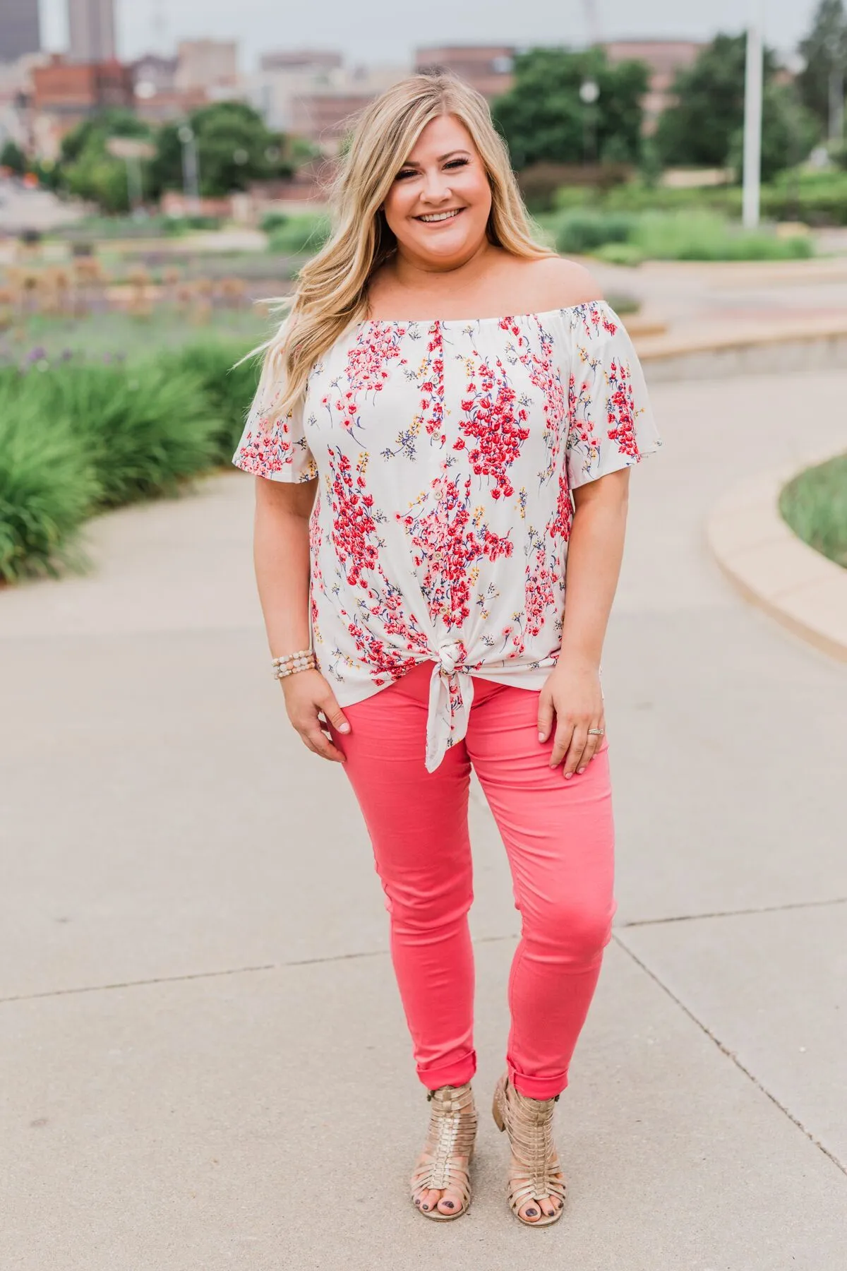 When I'm With You Off the Shoulder Top- Ivory