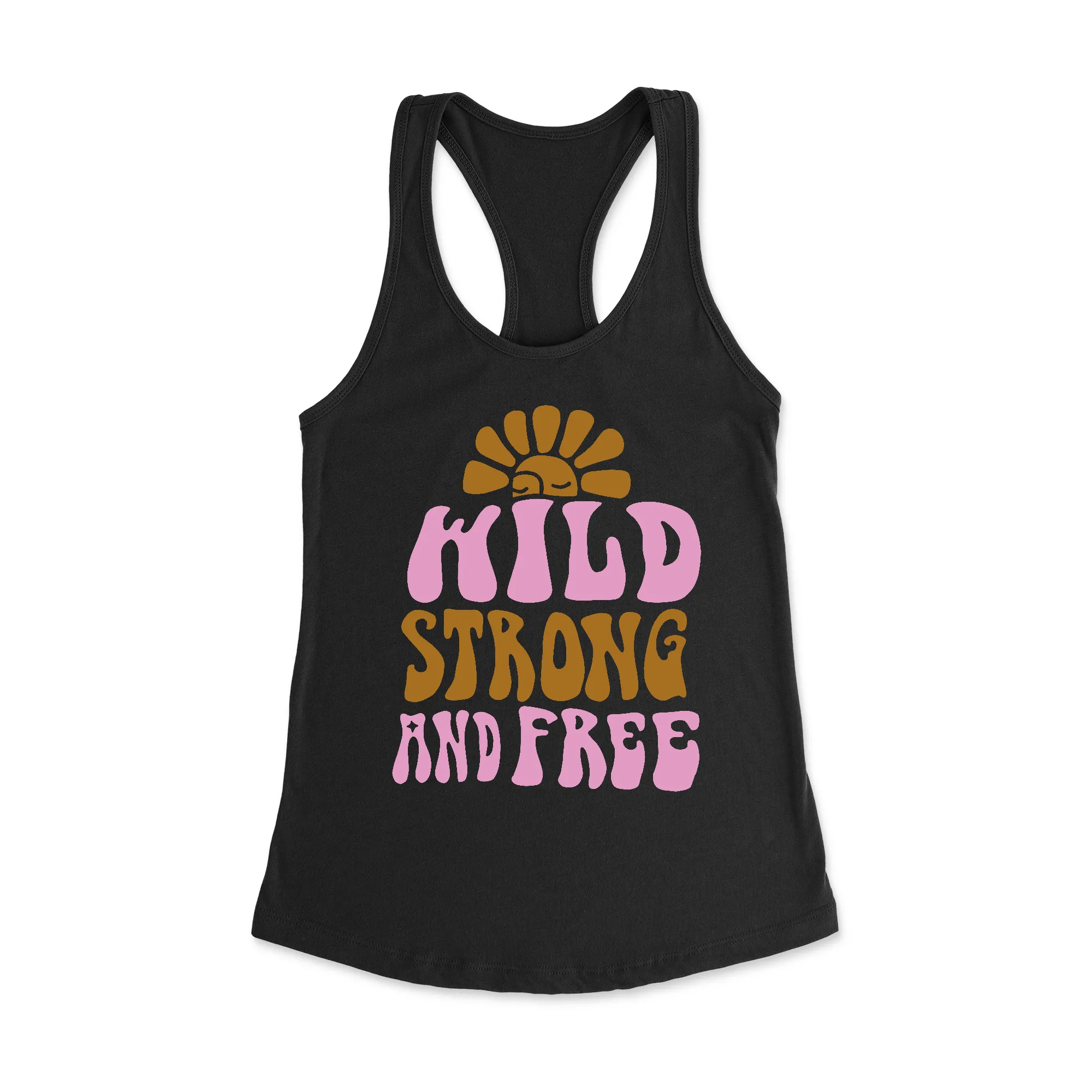Wild Strong and Free Racerback Tank Top