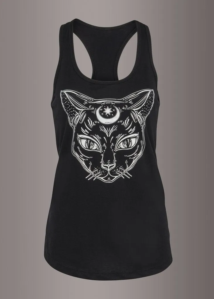 Witchy Woman Black Cat Tank Top