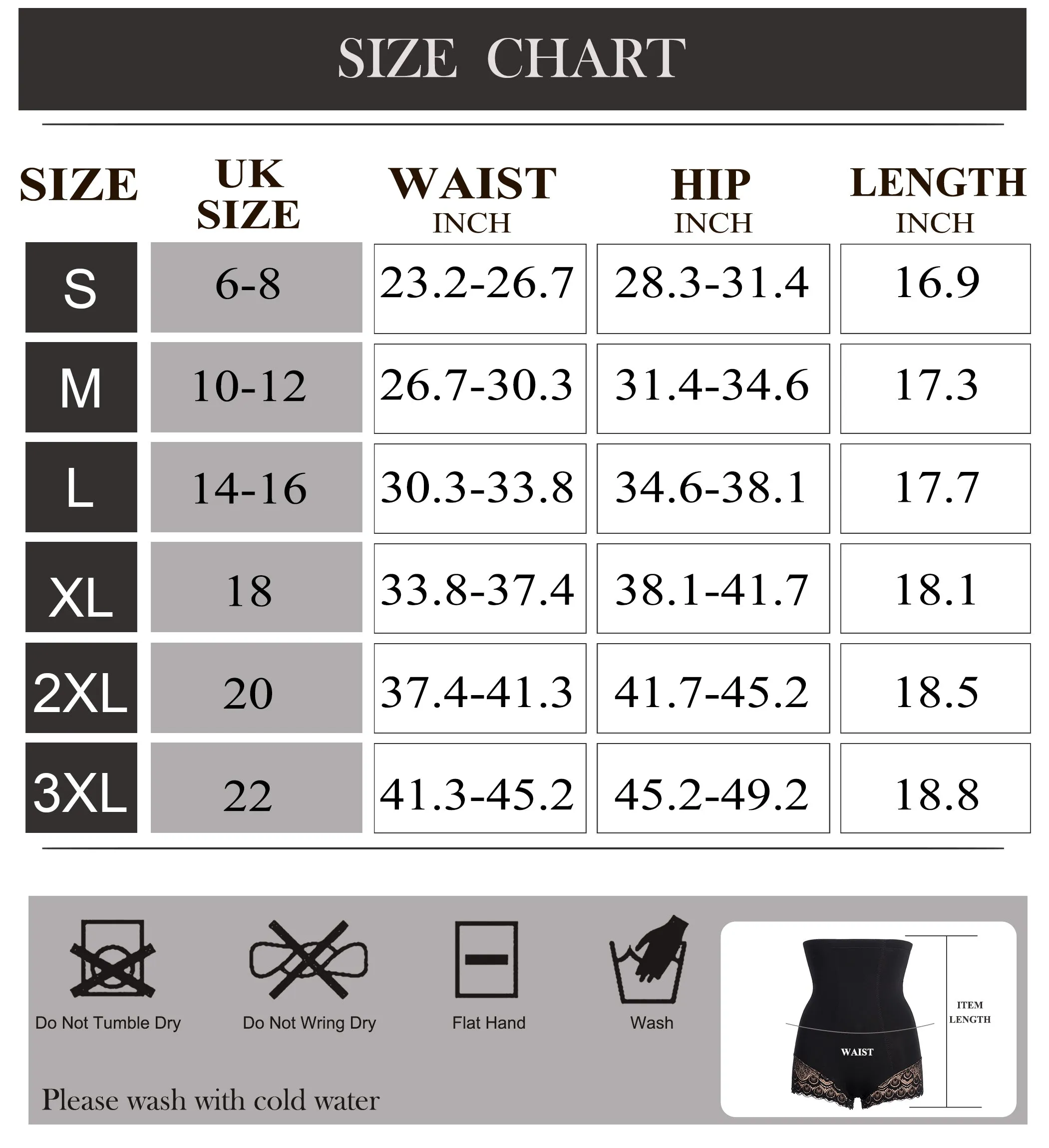 Women Tummy Control Panties High Waist Girdle Slimmer Lace Briefs Underwear