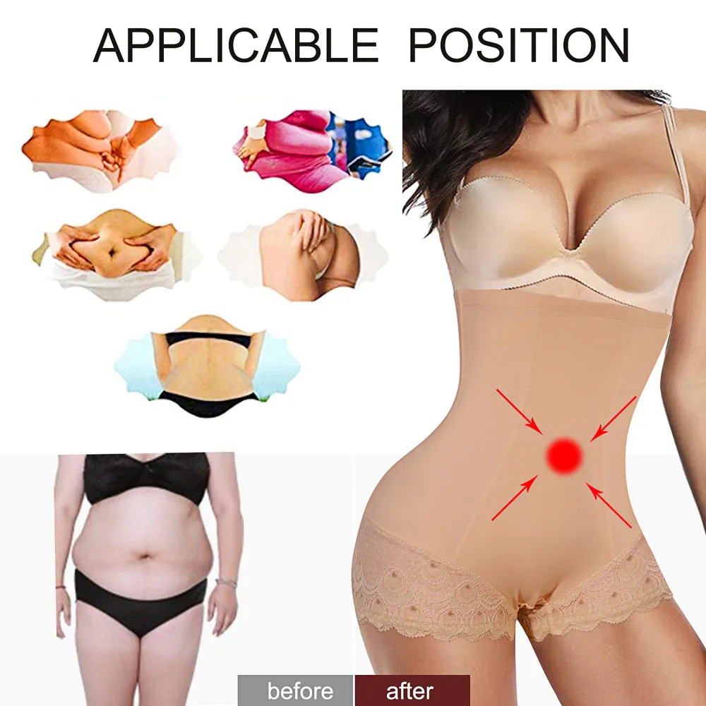 Women Tummy Control Panties High Waist Girdle Slimmer Lace Briefs Underwear