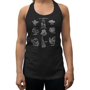 Women's All Charged Up Crystal Chart Racerback Tank Top
