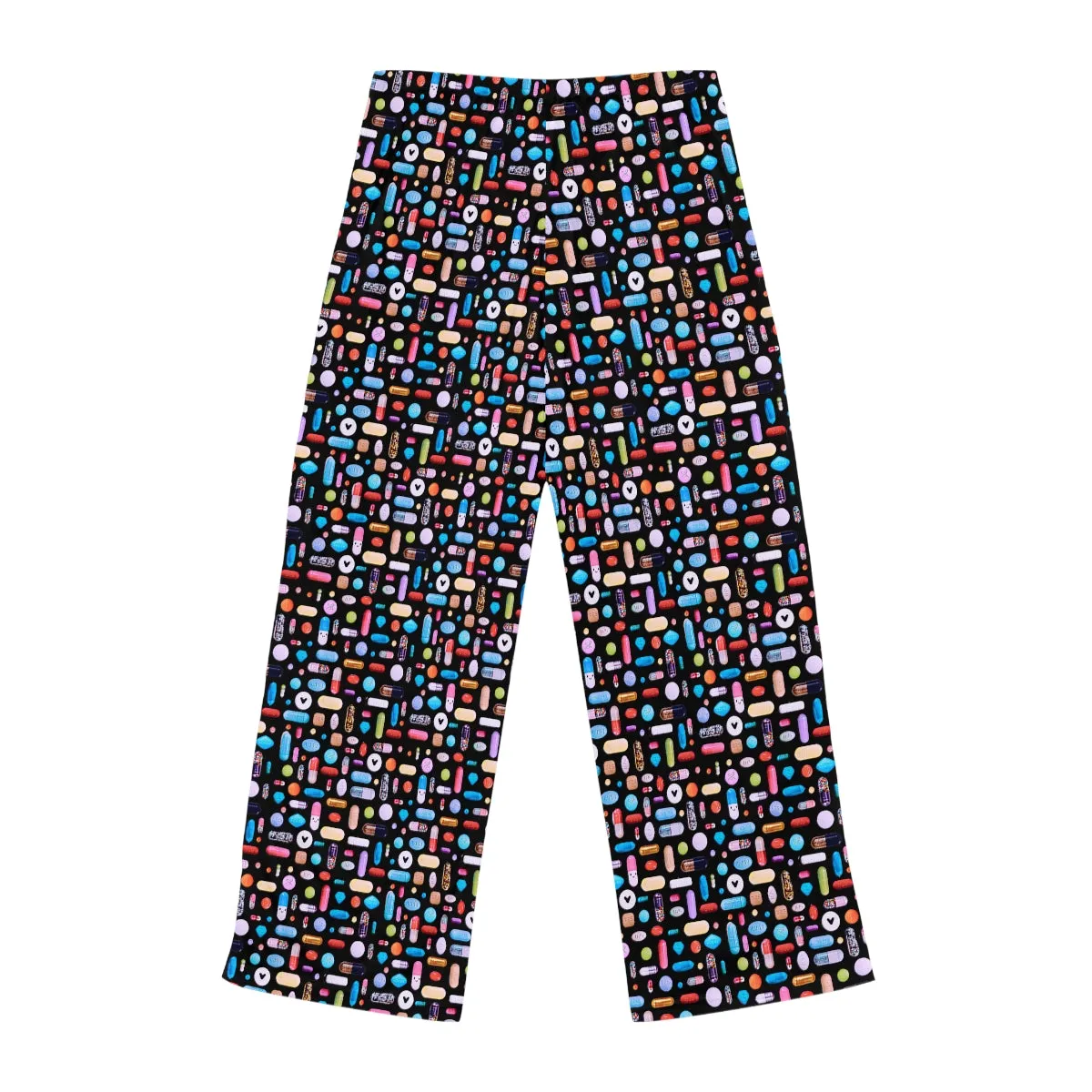 Women's Black Pill Grid Pajama Pants