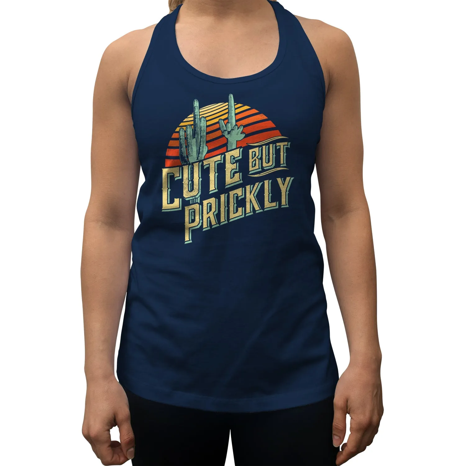 Women's Cute But Prickly Racerback Tank Top