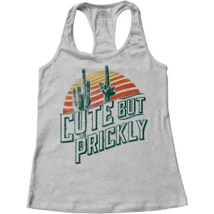 Women's Cute But Prickly Racerback Tank Top