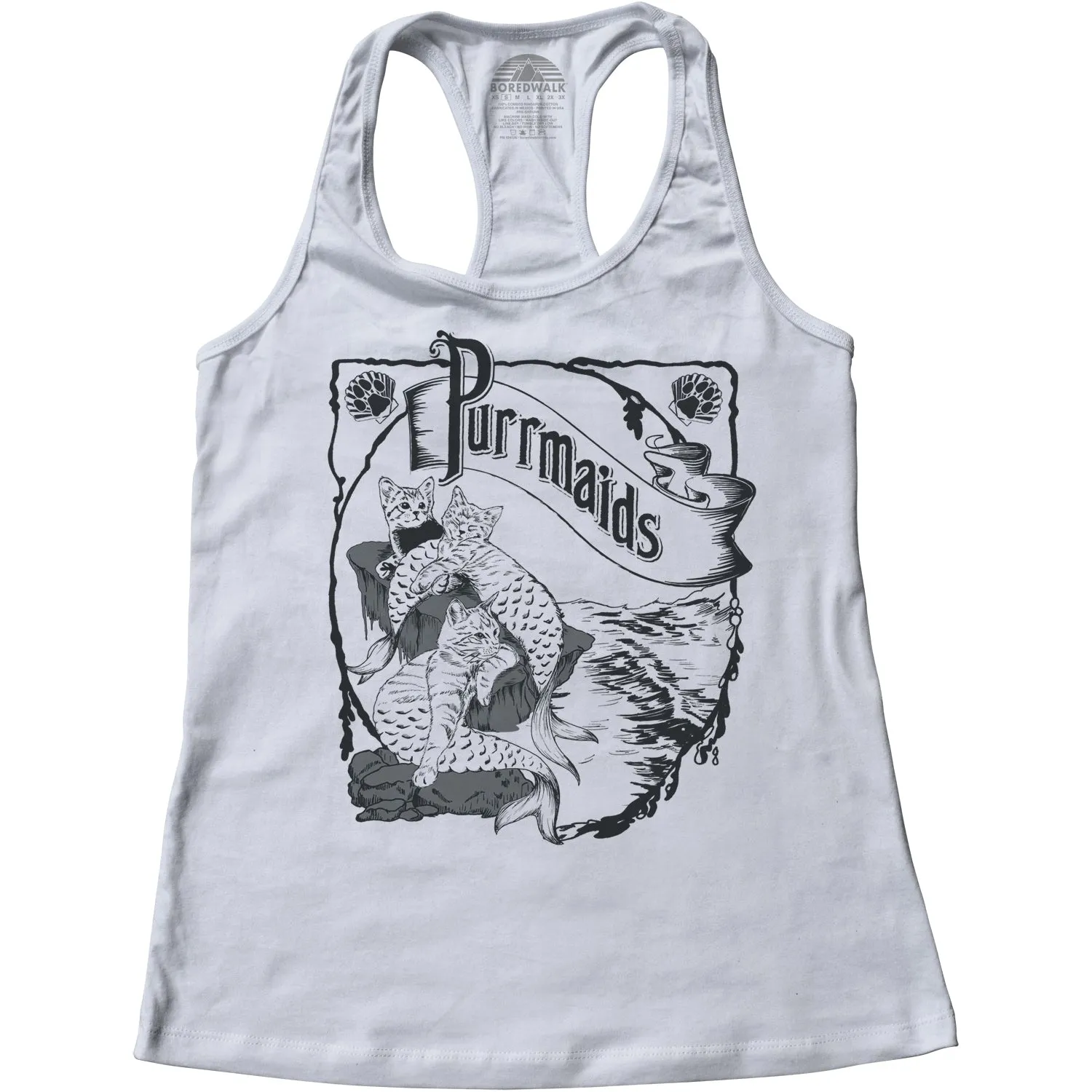 Women's Purrmaids Racerback Tank Top