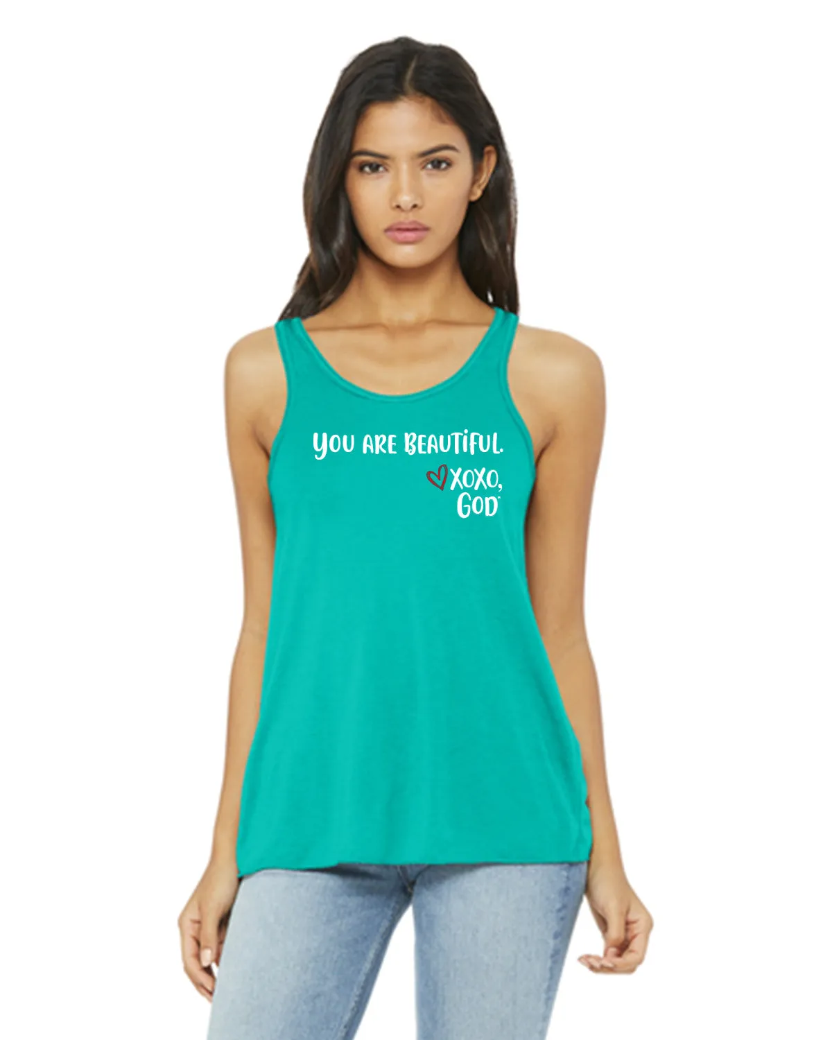 Women's Racerback Tank - You are Beautiful.