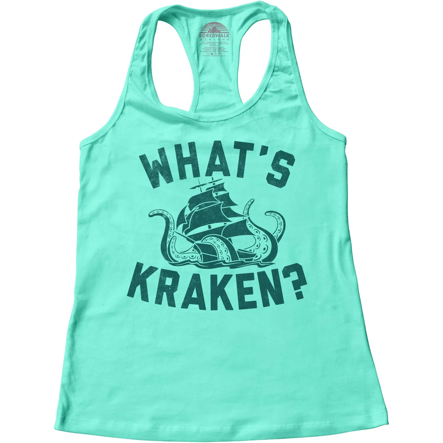 Women's What's Kraken Sea Monster Racerback Tank Top