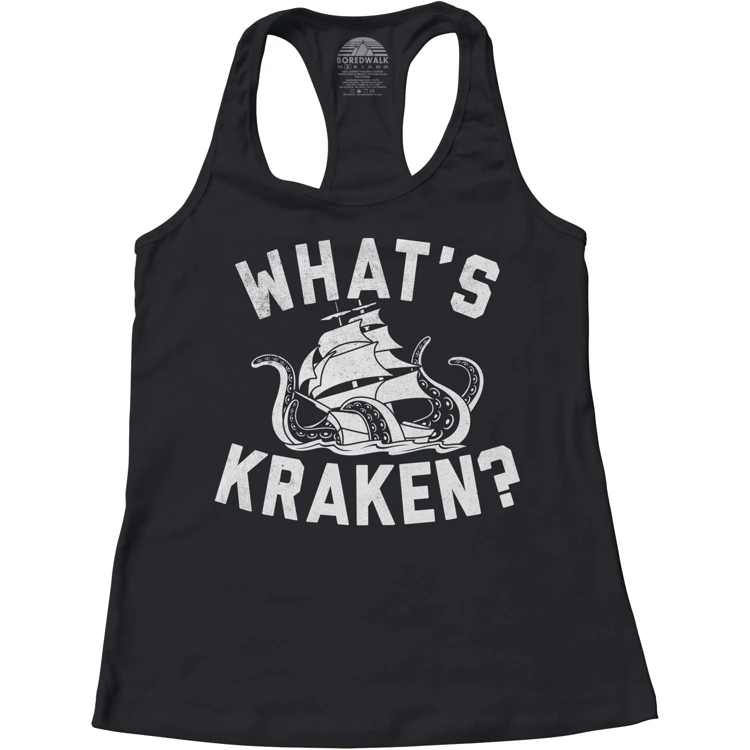 Women's What's Kraken Sea Monster Racerback Tank Top