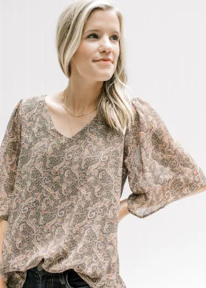 X Paige's Paisley Top