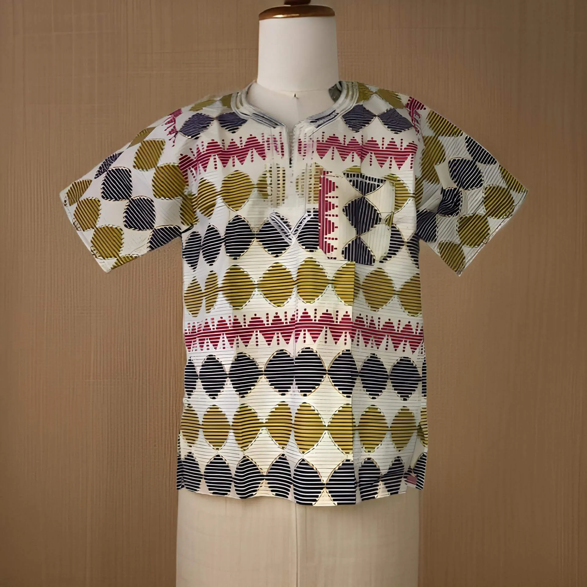 Youth Ghanaian  African Dashiki Tops (Unisex)